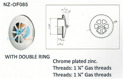 Nắp kẽm ống xả tràn 1 1/4